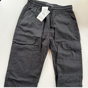 Zara Men's Charcoal Cargo Pants